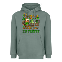 Sage Buy me green beer and tell me i'm pretty Heavyweight Hoodie - OliviaCreatesArt