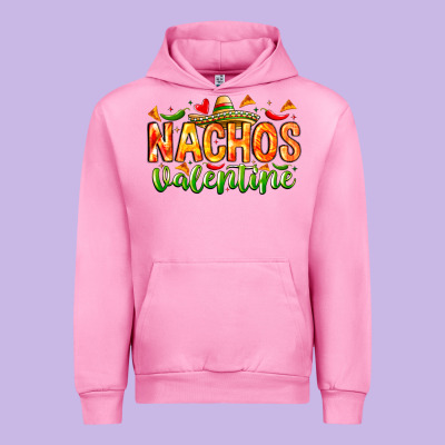 Nachos Valentine Urban Hoodie Designed By Cowhidedigitalart