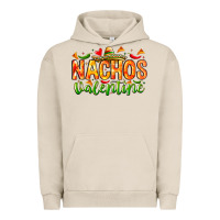Pigment French Oak Nachos Valentine Urban Hoodie - CowhideDigitalArt