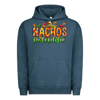 Pigment Midnight Navy Nachos Valentine Urban Hoodie - CowhideDigitalArt