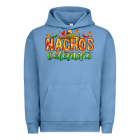 Pigment Pebble Blue Nachos Valentine Urban Hoodie - CowhideDigitalArt