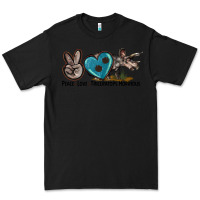 Black peace love triceratops horridus Premium Tee - LillyAllenDesigns