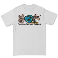 Dove Grey peace love triceratops horridus Premium Tee - LillyAllenDesigns