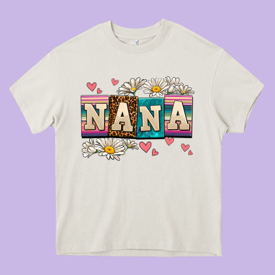Daisy Nana Heavy Core Tee Designed By Adodesignshop