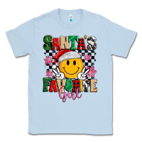 Dusty Blue santas favorite girl Classic Tee - MaliasSmallBusiness