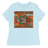 Baby Blue he is risen gemstone sunflower leopard Ladies Tee - Artiststas