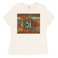 Bone he is risen gemstone sunflower leopard Ladies Tee - Artiststas