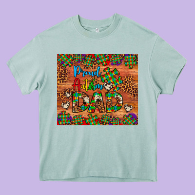Proud Autism Dad Heavy Core Tee Designed By Artiststas