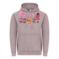 Vintage Zinc sweetheart with bear Vintage Hoodie - NancyCooperArtShop