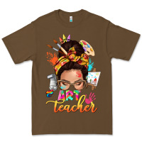 Art Teacher Messy Bun Premium Tee | Teevron