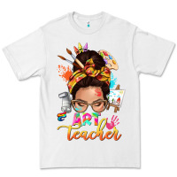 White art teacher messy bun Premium Tee - NancyCooperArtShop