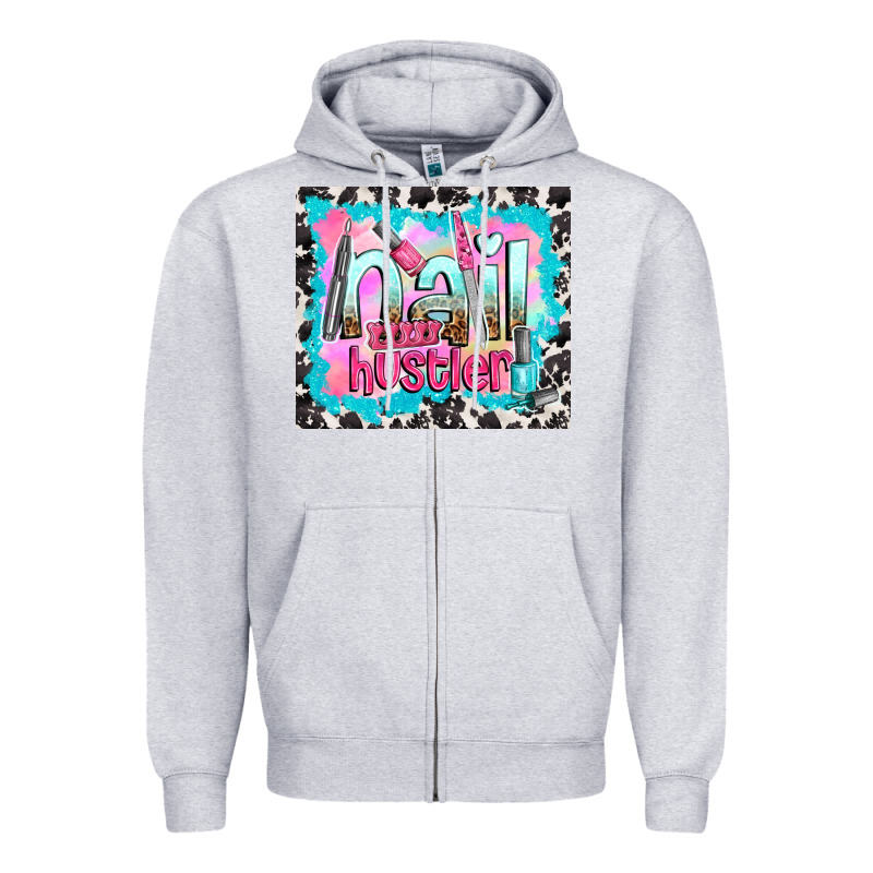 Nail Hustler Zipper Hoodie by TumblerDesignByShophia | Teevron