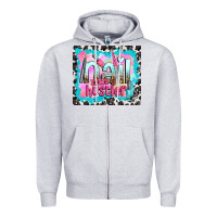 Heather Grey nail hustler Zipper Hoodie - TumblerDesignByShophia