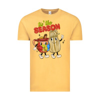 Vintage Mustard tis' the season mexican food Vintage Tee - MaliasSmallBusiness