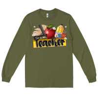 Army Green teacher Long Sleeve Tee - Artiststas
