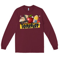 Burgundy teacher Long Sleeve Tee - Artiststas