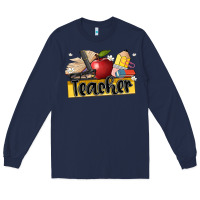 Navy teacher Long Sleeve Tee - Artiststas
