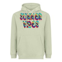 Matcha summer vibes tie dye doodle Heavyweight Hoodie - CowCowDesign