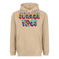 Mushroom summer vibes tie dye doodle Heavyweight Hoodie - CowCowDesign