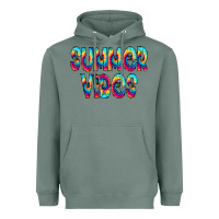 Sage summer vibes tie dye doodle Heavyweight Hoodie - CowCowDesign