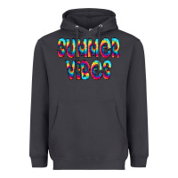 Smoke summer vibes tie dye doodle Heavyweight Hoodie - CowCowDesign