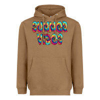 Toasted Coconut summer vibes tie dye doodle Heavyweight Hoodie - CowCowDesign