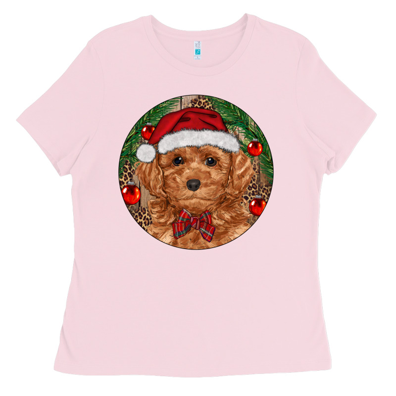 Christmas Toy Poodle Ladies Tee by RanaPortraitStore | Teevron