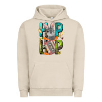 Pigment French Oak Western hip hop Bunny Easter Day Urban Hoodie - LillyAllenDesigns