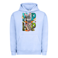 Western Hip Hop Bunny Easter Day Urban Hoodie | Teevron