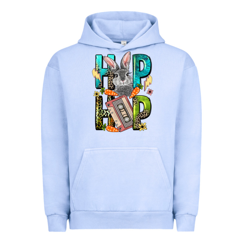 Western Hip Hop Bunny Easter Day Urban Hoodie by LillyAllenDesigns | Teevron
