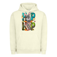 Pigment Pistachio Western hip hop Bunny Easter Day Urban Hoodie - LillyAllenDesigns