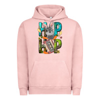 Pigment Salmon Western hip hop Bunny Easter Day Urban Hoodie - LillyAllenDesigns