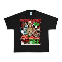 Black Rockin' around the Christmas tree skeleton Urban Heavy Tee - NancyCooperArtShop