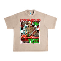 French Oak Rockin' around the Christmas tree skeleton Urban Heavy Tee - NancyCooperArtShop