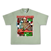 Oil Green Rockin' around the Christmas tree skeleton Urban Heavy Tee - NancyCooperArtShop