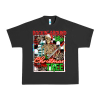 Pigment Black Rockin' around the Christmas tree skeleton Urban Heavy Tee - NancyCooperArtShop
