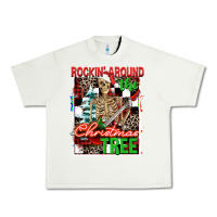 Pistachio Rockin' around the Christmas tree skeleton Urban Heavy Tee - NancyCooperArtShop