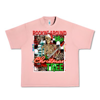 Salmon Rockin' around the Christmas tree skeleton Urban Heavy Tee - NancyCooperArtShop
