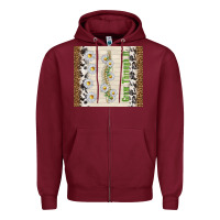 Burgundy grow through it Zipper Hoodie - TumblerDesignByShophia
