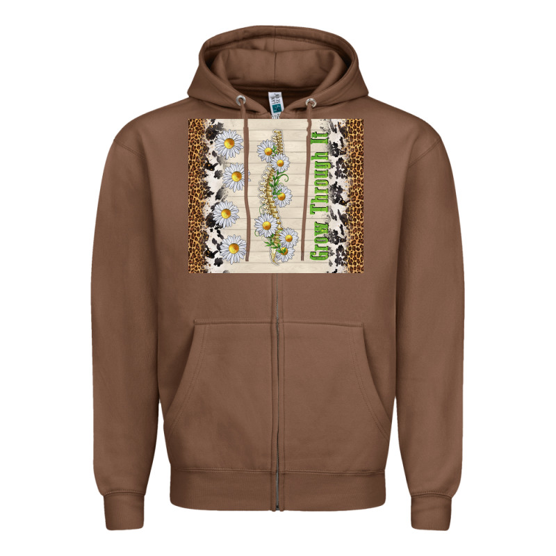 Grow Through It Zipper Hoodie by TumblerDesignByShophia | Teevron