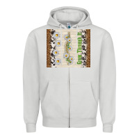 Dove Grey grow through it Zipper Hoodie - TumblerDesignByShophia