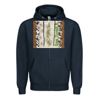 Navy grow through it Zipper Hoodie - TumblerDesignByShophia