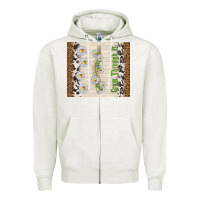 Oatmeal Heather grow through it Zipper Hoodie - TumblerDesignByShophia
