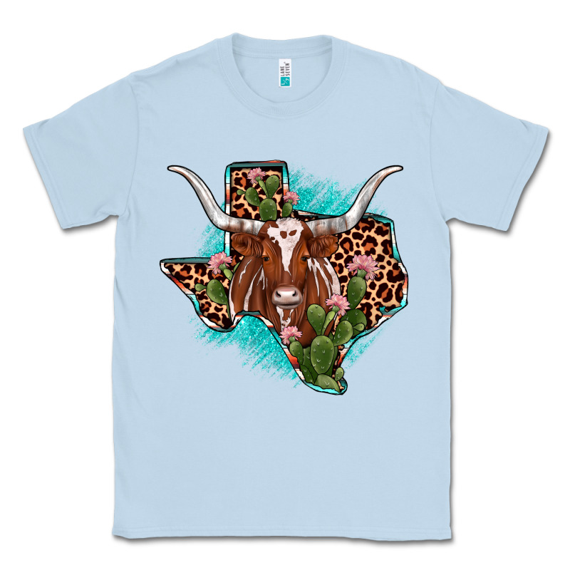 Texas Longhorn Texas Map Classic Tee by JahusDesignShop | Teevron