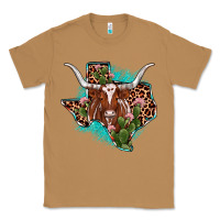 Toasted Coconut texas longhorn texas map Classic Tee - JahusDesignShop
