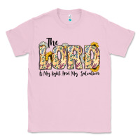 Bubblegum Pink the lord is my light and my salvation Classic Tee - CowhideDigitalArt