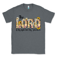 Charcoal Heather the lord is my light and my salvation Classic Tee - CowhideDigitalArt