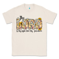 Natural the lord is my light and my salvation Classic Tee - CowhideDigitalArt