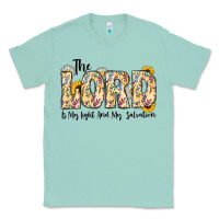 Seafoam the lord is my light and my salvation Classic Tee - CowhideDigitalArt