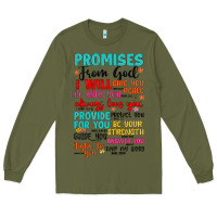 Army Green promises from god Long Sleeve Tee - Artiststas